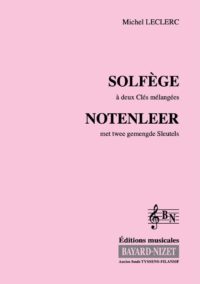 Solfège à 2 clés mélangées (Accompagnement) - Compositeur LECLERC Michel - Pour Formation musicale - Editions musicales Bayard-Nizet