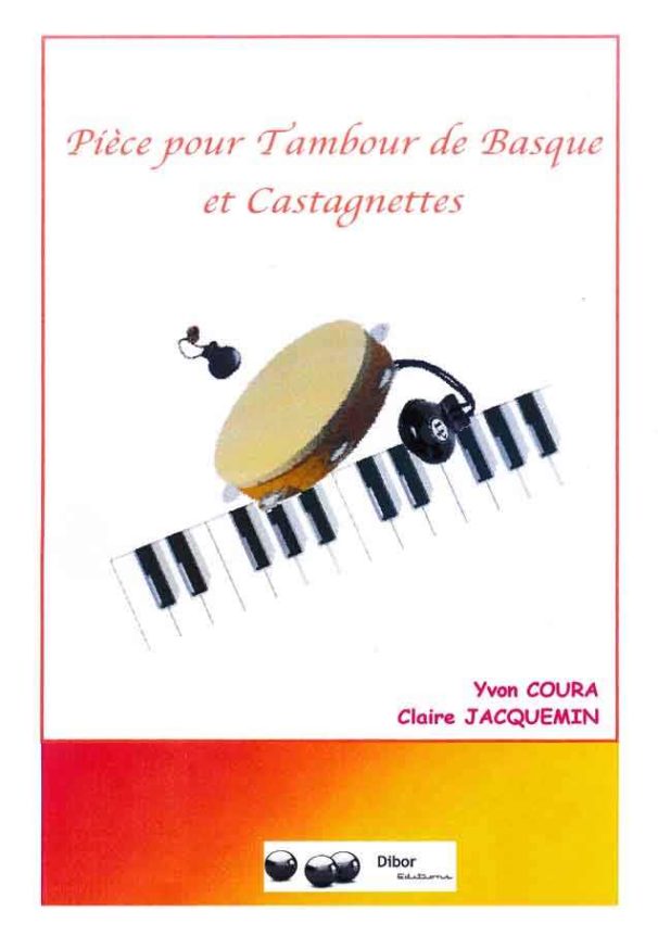Pièce - Compositeur JACQUEMIN Claire / COURA Yvon - Pour Percussion et Piano - Editions musicales Bayard-Nizet