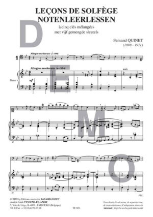 Leçons de solfège à 5 clés mélangées (accompagnement) – Image 2