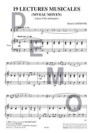 Dix-neuf lectures musicales - niveau moyen (accompagnement) – Image 2