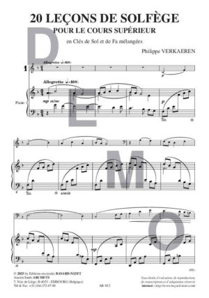 Vingt leçons de solfège – cours supérieur – Image 2
